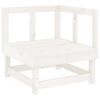 vidaXL Set Salotto da Giardino 7 pz Bianco in Legno Massello di Pino