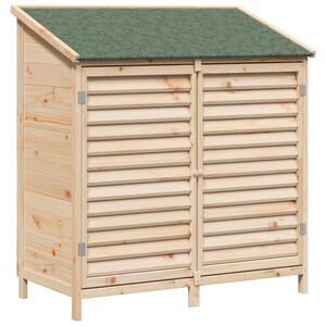 vidaXL Capanno da Giardino con tetto Naturale 106 x 56 x 113,5 cm