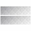 vidaXL Gradini per Scale 2 pcs Argento 70 x 20 cm Alluminio