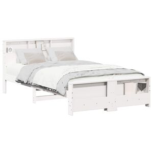 vidaXL Struttura del letto Bianco 120 x 200 cm Legno multistrato