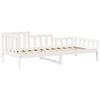 vidaXL Set Dormeuse e Panca con Tetto Bianco 80x200cm Massello Pino