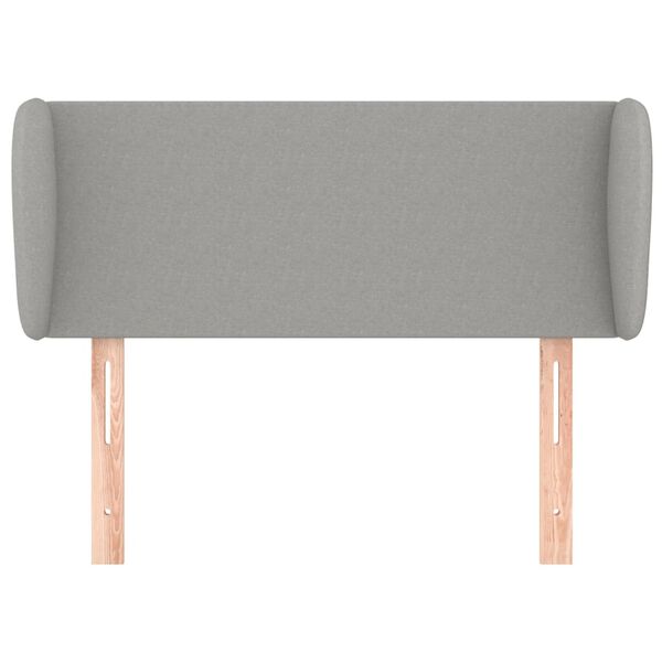 vidaXL Testiera ad Orecchio Grigio Chiaro 83x23x78/88 cm in Tessuto