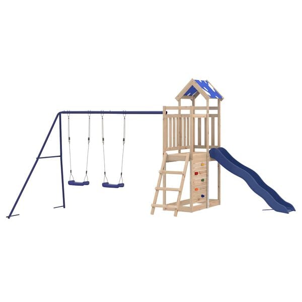vidaXL Set da Gioco da Esterno in Legno Massello di Pino