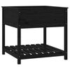vidaXL Fioriera con Mensola Nera 82,5x82,5x81cm Legno Massello di Pino