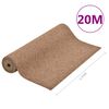 vidaXL Erba Artificiale con Tacchetti 20x1,33 m Beige