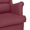 vidaXL Poltrona Rosso Vino 74x84x100 cm in Tessuto