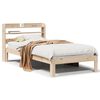 vidaXL Giroletto con Testiera 100x200 cm Legno Massello di Pino