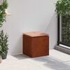 vidaXL Panchina da giardino Ruggine 40 x 40 x 43 cm acciaio corten