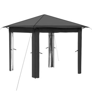 vidaXL Gazebo senza Parete 2,6 x 2,6 m Grigio chiaro e Antracite