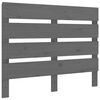 vidaXL Testiera per Letto Grigia 100x3x80 cm in Legno Massello di Pino