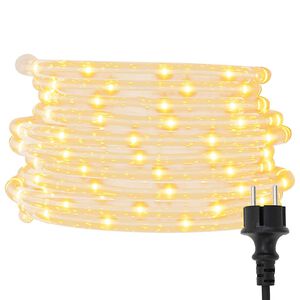vidaXL Stringa di Luci con 240 LED Bianco Caldo 10 m in PVC