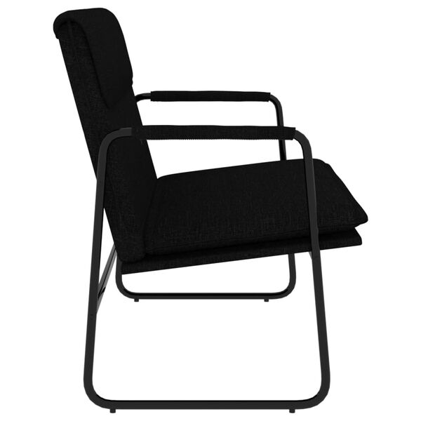 vidaXL Panca Nera 100x64x80 cm in Tessuto