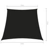 vidaXL Parasole a Vela in Tela Oxford a Trapezio 3/4x3 m Nero