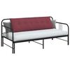 vidaXL Cuscino per Schiena Rosso Vino 160 x 19 x 50 cm Tessuto