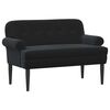 vidaXL Loveseat con bottoni imbottiti Nero 120 x 66 x 78 cm