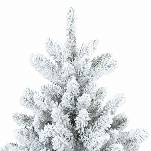 vidaXL Albero di Natale Artificiale Snodato Foderato di Neve Bianco