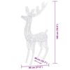 vidaXL Renne di Natale XXL in Acrilico 250 LED 3pz 180cm Bianco Freddo