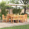 vidaXL Set da Pranzo per Giardino 7 pcs Marrone