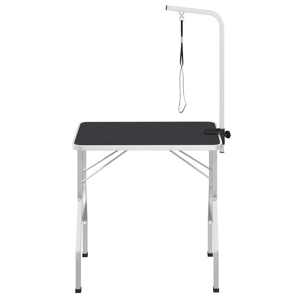 vidaXL Tavolo Toelettatura Cani Gatti Animali Regolabile 1 Guinzaglio