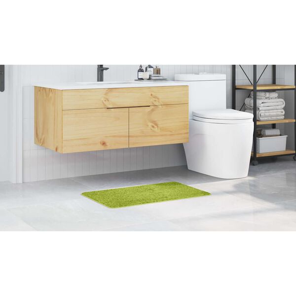 vidaXL Tappetino da bagno antiscivolo Verde 50 x 80 cm PP