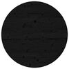 vidaXL Piano Tavolo Rotondo Nero &Oslash;80x3 cm in Legno Massello di Pino