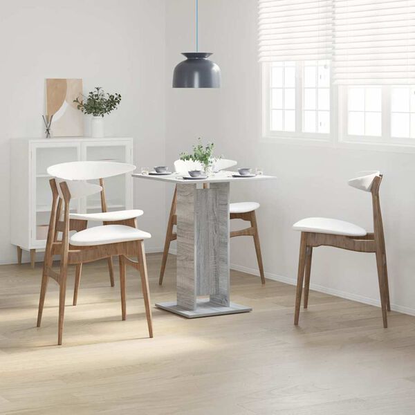 vidaXL Tavolo da Bistrot Grigio Sonoma 60x60x75 cm Legno Multistrato