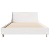 vidaXL Letto senza Materasso Bianco 75x190 in Legno Massello di Pino