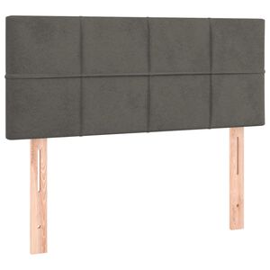 vidaXL Testiera Grigio Scuro 80x5x78/88 cm in Velluto