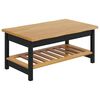 VidaXL Tavolino da salotto EKAI Nero 100 x 60 x 45,5 cm