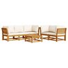 vidaXL Set Salotto da Giardino 6 pz con Cuscini in Massello di Acacia