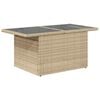 vidaXL Set Divano da Giardino 8 pz con Cuscini Beige in Polyrattan