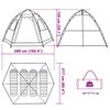 vidaXL Tenda da Campeggio Cabina 4 Persone Blu a Rilascio Rapido