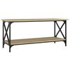 vidaXL Tavolino Rovere Sonoma 100x45x45 cm Legno Multistrato e Ferro