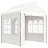 vidaXL Gazebo con Tetto Bianco 2,28x2,23x2,69 m in Polietilene