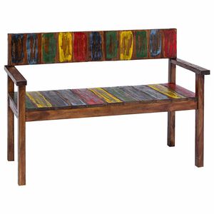 vidaXL Sedie da Pranzo 4 pz in Legno Massello di Recupero