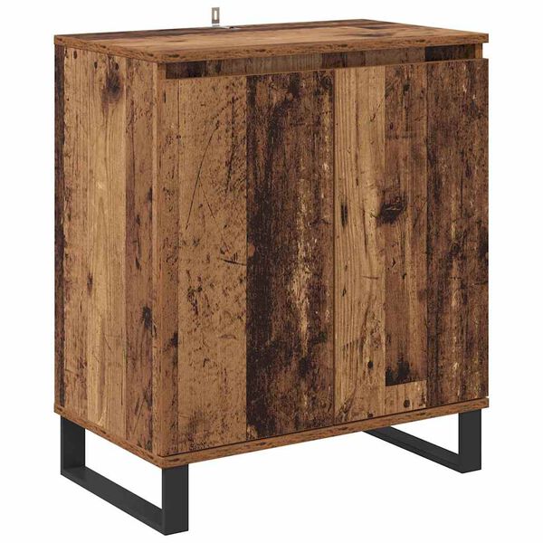 vidaXL Credenza Legno vecchio 60 x 35 x 70 cm Legno multistrato