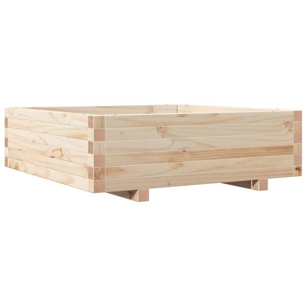 vidaXL Fioriera da Giardino 80x80x26,5 cm in Legno Massello di Pino