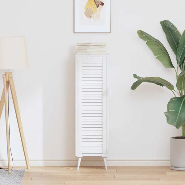 vidaXL Anta a Lamelle Bianca 99x29,5 cm