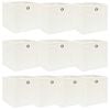 vidaXL Scatole Portaoggetti 10pz Bianche 32x32x32 cm Tessuto