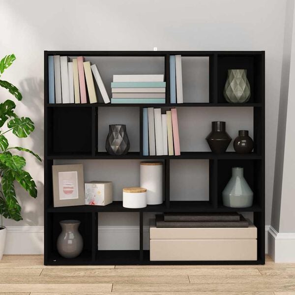 vidaXL Libreria/Divisorio Nero 105x24x102 cm