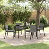 vidaXL Set da Pranzo per Giardino 5 pcs Grigio