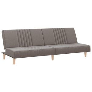 vidaXL Divano Letto Tortora in Tessuto