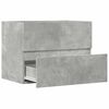 vidaXL Armadietto da Bagno Grigio Cemento 60x38,5x45cm in Truciolato