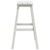 vidaXL Sgabello da bar 2 pcs Bianco 52 x 43 x 73.5cm HDPE
