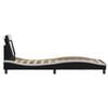 vidaXL Giroletto Viana con LED senza Materasso Nero e Bianco 90x190 cm