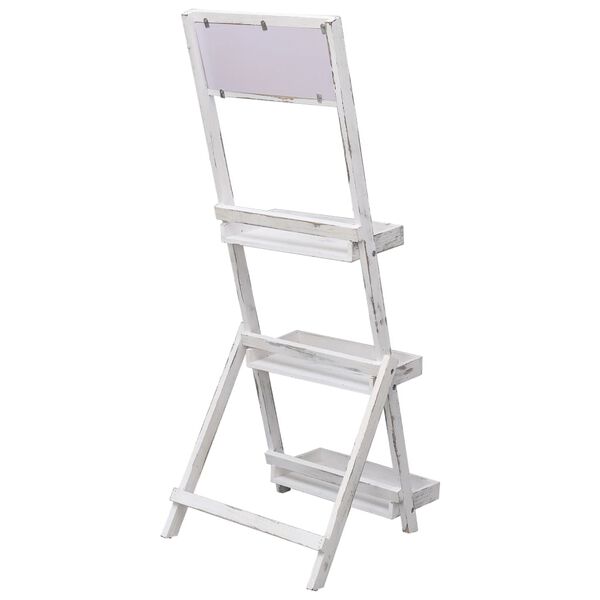 vidaXL Espositore con Lavagna Bianco 42x40x120 cm in Legno