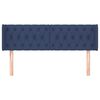 vidaXL Testiera ad Orecchio Blu 163x16x78/88cm in Tessuto