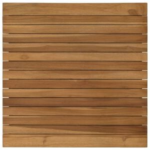 vidaXL Piano del tavolo 60 x 60 x 3,5 cm Quadrato Legno di teak solido