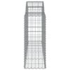 vidaXL Cesti Gabbioni ad Arco 50 pz 200x50x100/120 cm Ferro Zincato