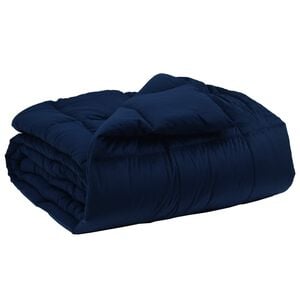 vidaXL Duvet Invernale 135 x 200 cm Inverno Blu Scuro Traspirante